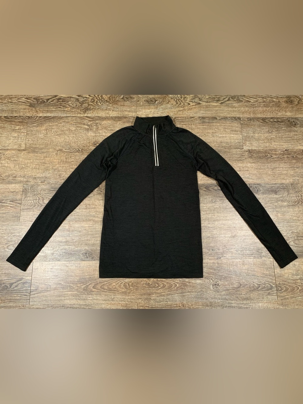 PINK Active Black 1/4 zip Pullover Size Small